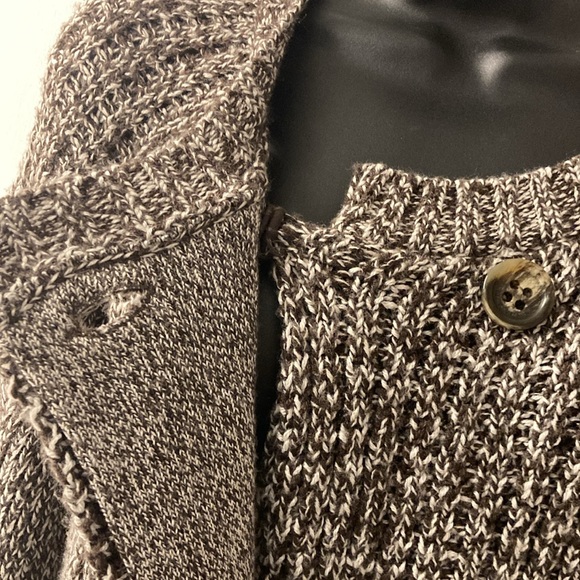 NEW BCBGMaxAzria Artisian Wool Blend Long Knit Double Buttoned Long Cardigan M - Picture 1 of 15